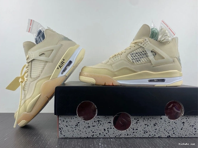 4 Retro HighQuality Off-White Sail Jordan 3858 CV9388-  1028